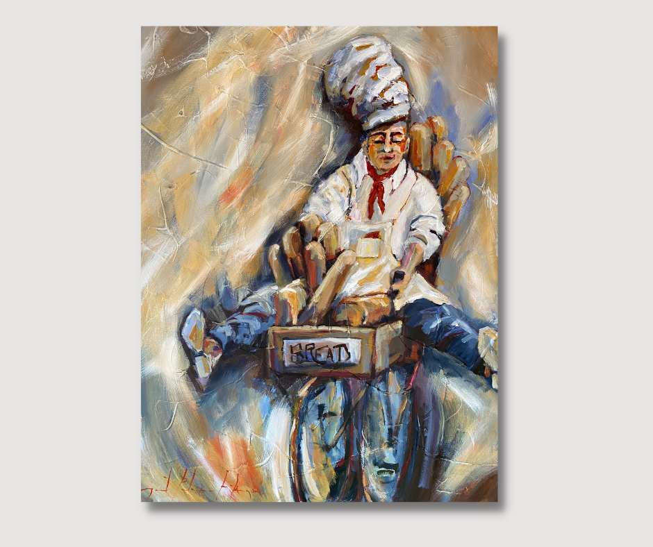 Breadwinner Series #1 - Acrylic -  80cm W x 100cm H (approx)